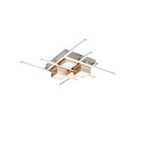 Plafonieră Cu Led  70/11,5 cm    - culoare nichel/culoare aluminiu, Design, metal (70/11,5cm) - Trio Leuchten