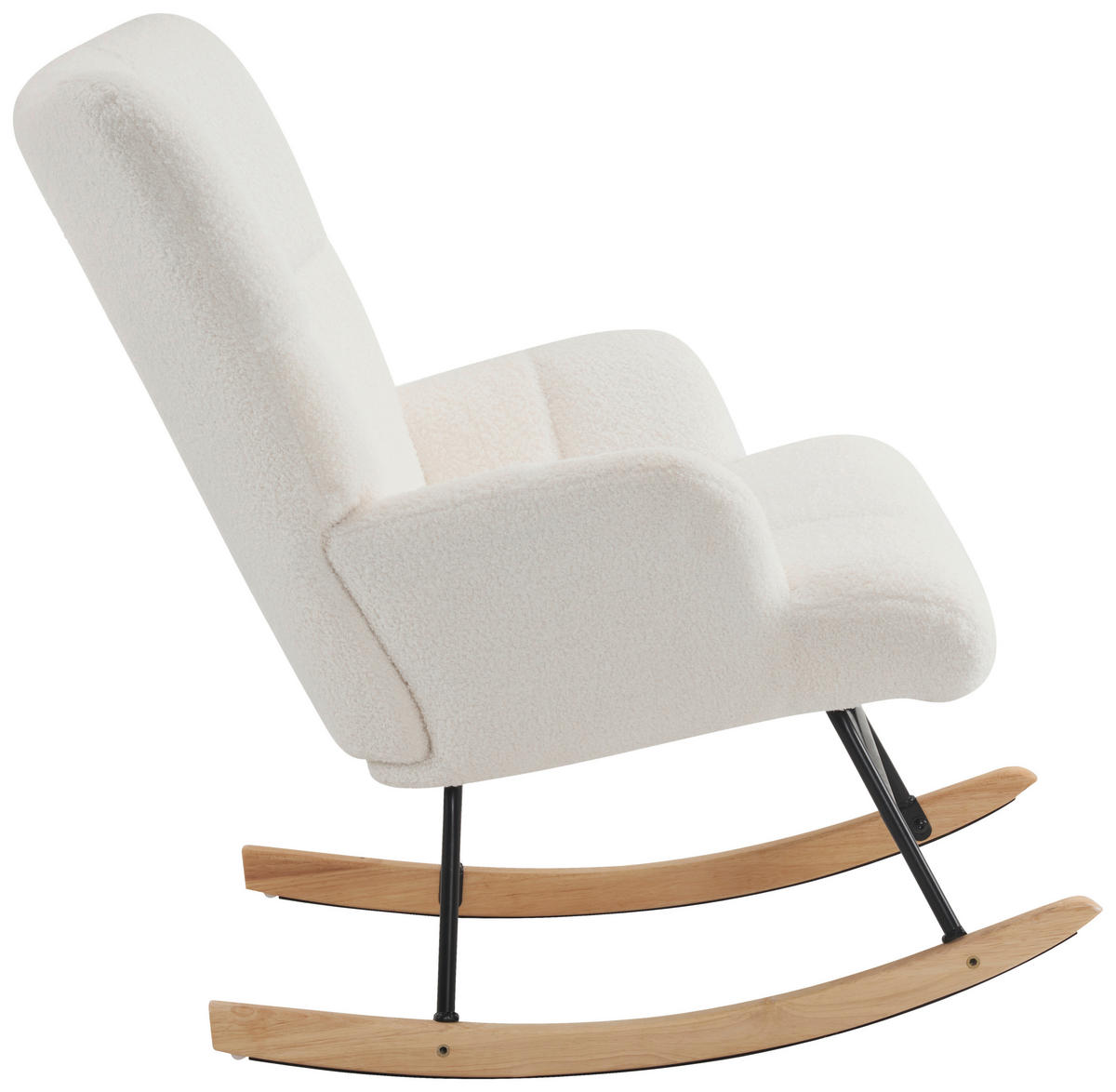 GUGALNIK,  bež tekstil - črna/ekru, Moderno, kovina/tekstil (67/85/85cm) - Xora