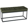 GARDEROBENBANK  in 103/47/38 cm  - Schwarz/Grün, Design, Textil/Metall (103/47/38cm) - MID.YOU
