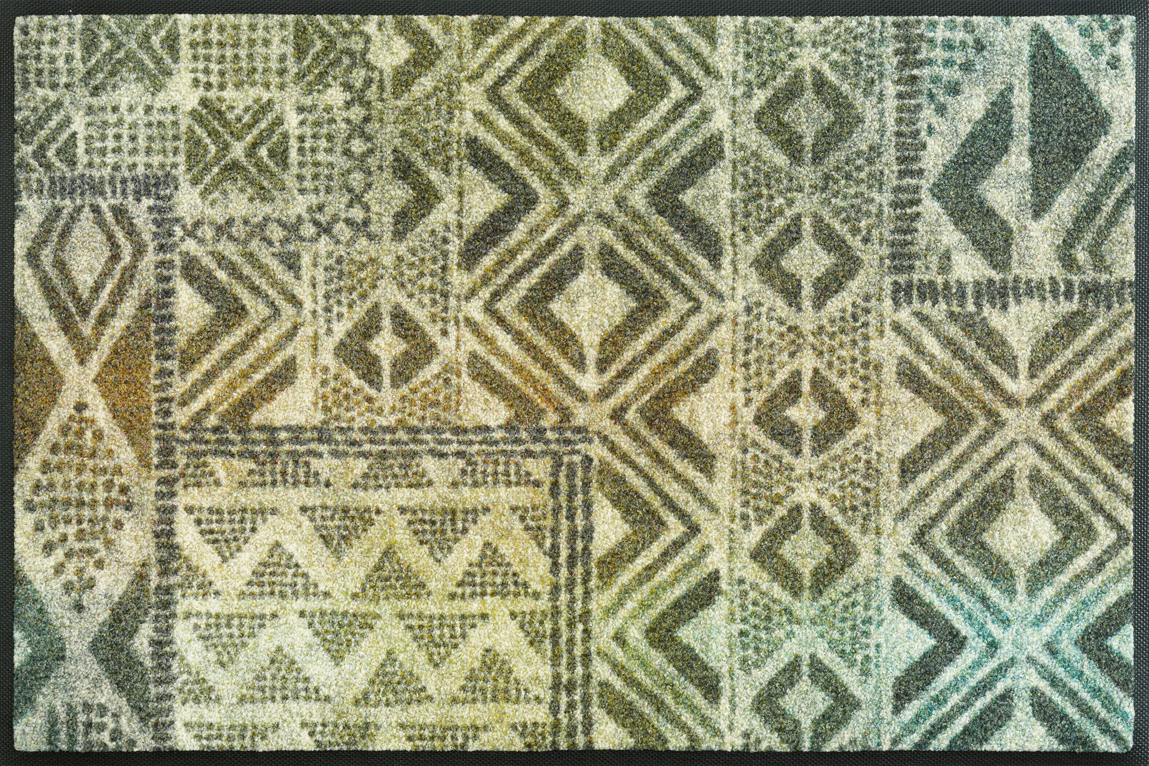FUSSMATTE 50/75 cm Aztec Nomad  - Beige, Design, Kunststoff/Textil (50/75cm) - wash+dry