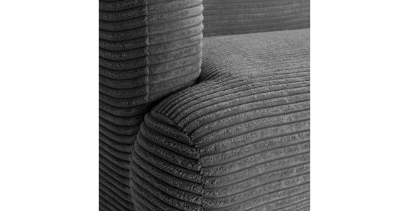 SITZBANK 170/83/70 cm Cord Anthrazit, Grau, Eichefarben Holz  - Eichefarben/Anthrazit, Design, Holz/Textil (170/83/70cm) - Landscape