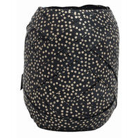 GESCHENKBAND  - Goldfarben/Schwarz, Trend, Textil (6/8/6cm)