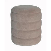 TABURE, umetna masa, tekstil, leseni material Khaki  - Khaki, Trend, umetna masa/tekstil (34/41cm) - Ambia Home
