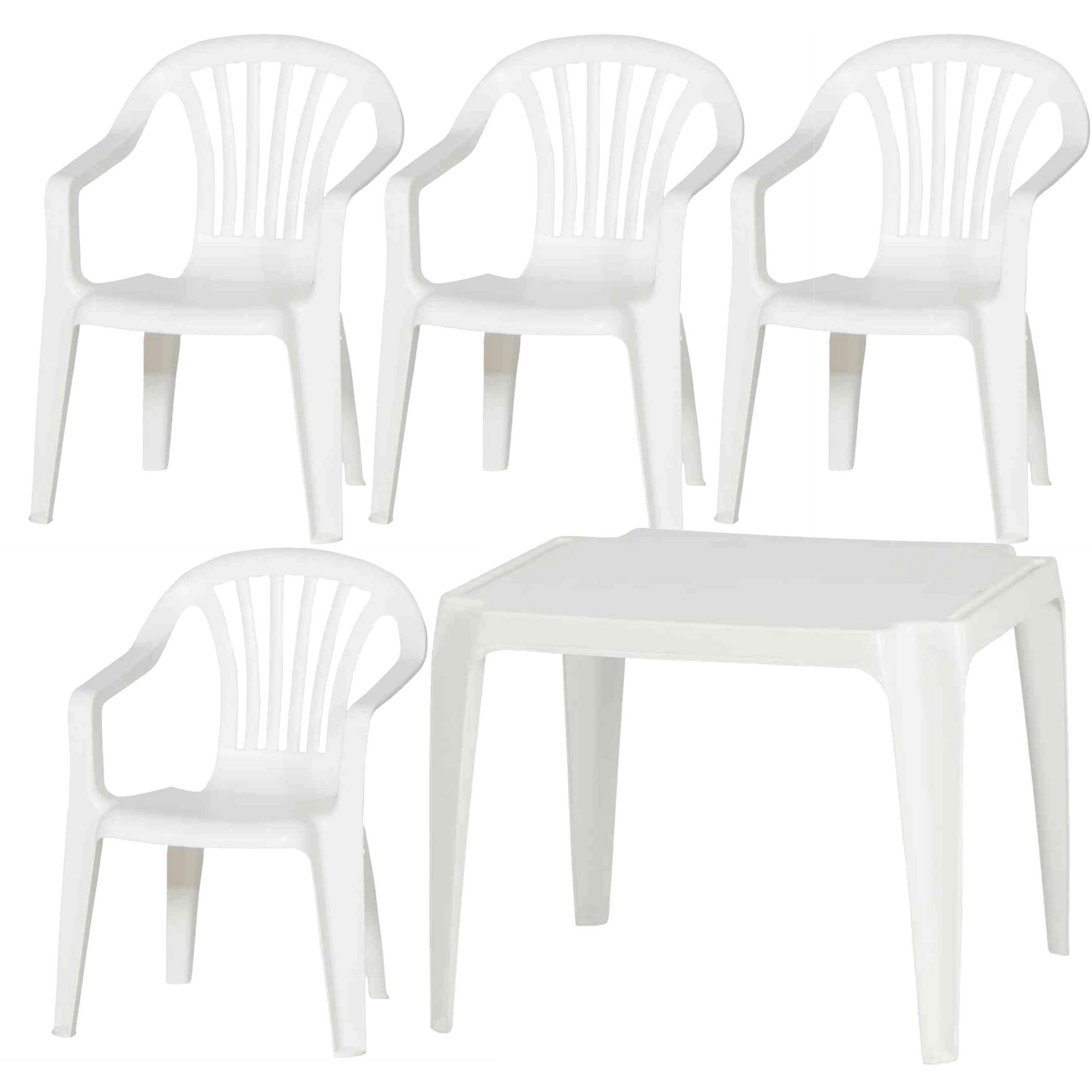 KINDER-GARTENSET Kunststoff  - Weiß, MODERN, Kunststoff (37/61/38cm) - Gardenson