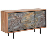 SIDEBOARD  140/76/40 cm  - Jadegrün/Schwarz, LIFESTYLE, Holz/Metall (140/76/40cm) - Livetastic