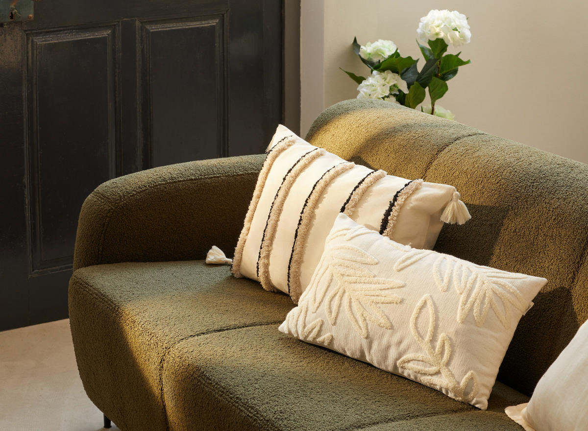 2-SITZER-SOFA Teddystoff Dunkelgrün  - Dunkelgrün/Schwarz, MODERN, Textil/Metall (140/76/90cm) - Livetastic