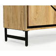 KOMMODE  in 100/115/40 cm  - Schwarz/Akaziefarben, Design, Holz/Metall (100/115/40cm) - Ambia Home