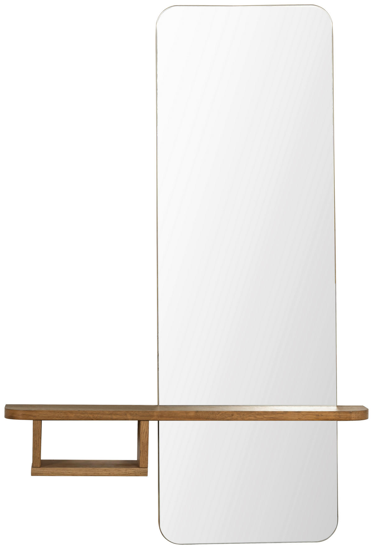WANDSPIEGEL 80/120/12 cm    in rechteckig  - Eichefarben, Natur, Glas/Holz (80/120/12cm) - Linea Natura
