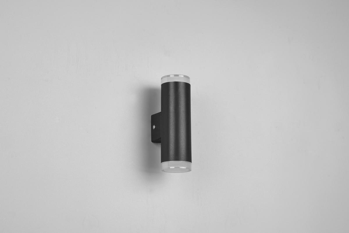 BADEZIMMER-WANDLEUCHTE   - Schwarz/Weiß, Basics, Kunststoff (16,6/5,2/8cm) - Trio Leuchten