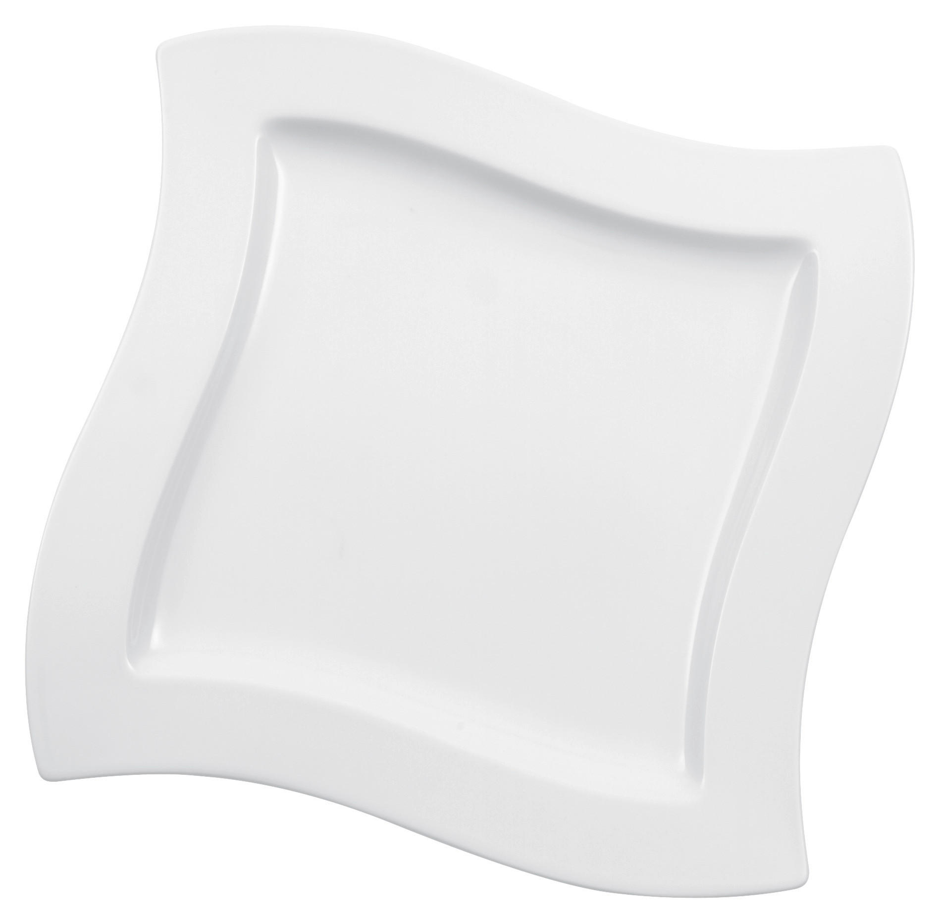 MĚLKÝ TALÍŘ, keramika, 27/27 cm - bílá, Design, keramika (27/27cm) - Villeroy & Boch