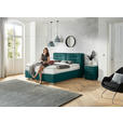 BOXSPRINGBETT 180/200 cm  in Petrol  - Chromfarben/Petrol, KONVENTIONELL, Textil (180/200cm) - Dieter Knoll