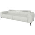 BIGSOFA Webstoff Naturfarben  - Schwarz/Naturfarben, KONVENTIONELL, Textil/Metall (280/80/113cm) - Carryhome