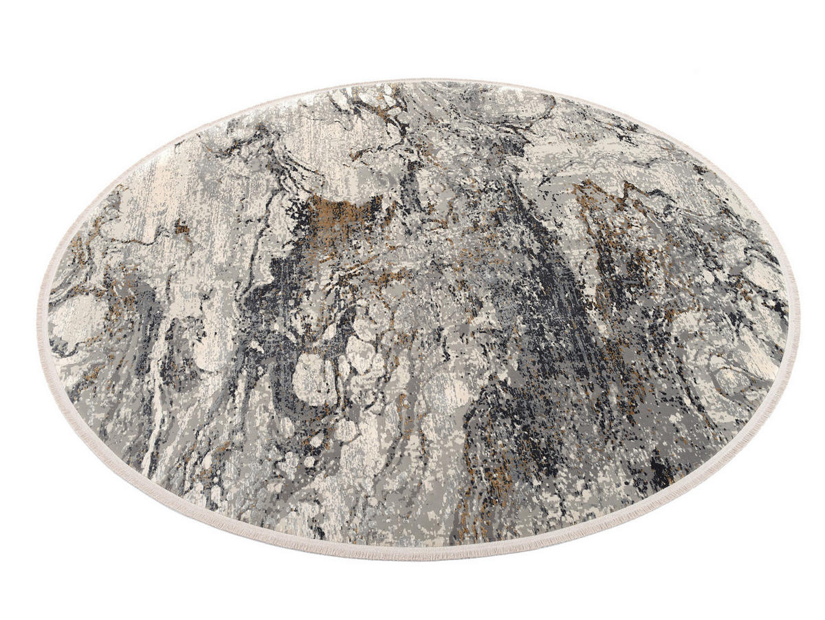 WEBTEPPICH 200 cm Lille Grau, Goldfarben  - Goldfarben/Grau, Design, Textil (200cm) - Dieter Knoll