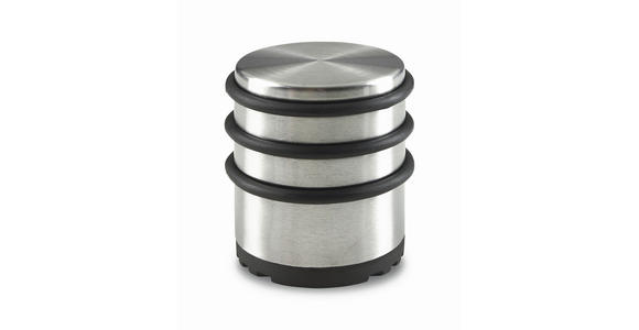 TÜRSTOPPER - Silberfarben/Schwarz, Basics, Metall (7/7,5cm) - Homeware