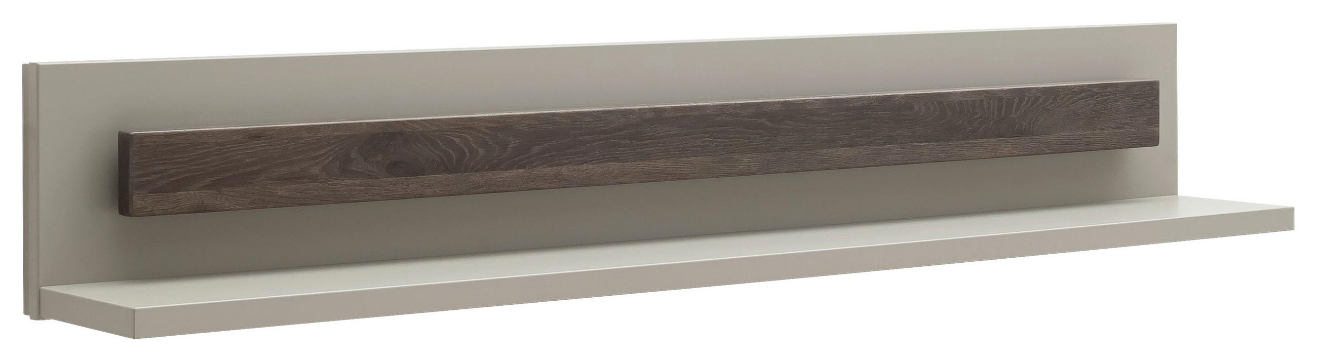 WANDBOARD massiv Grau, Eichefarben  - Eichefarben/Grau, Design, Holzwerkstoff (150/24/22cm) - Novel