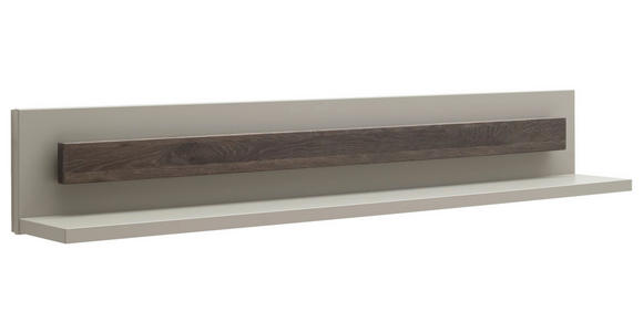 WANDBOARD massiv Grau, Eichefarben  - Eichefarben/Grau, Design, Holzwerkstoff (150/24/22cm) - Novel