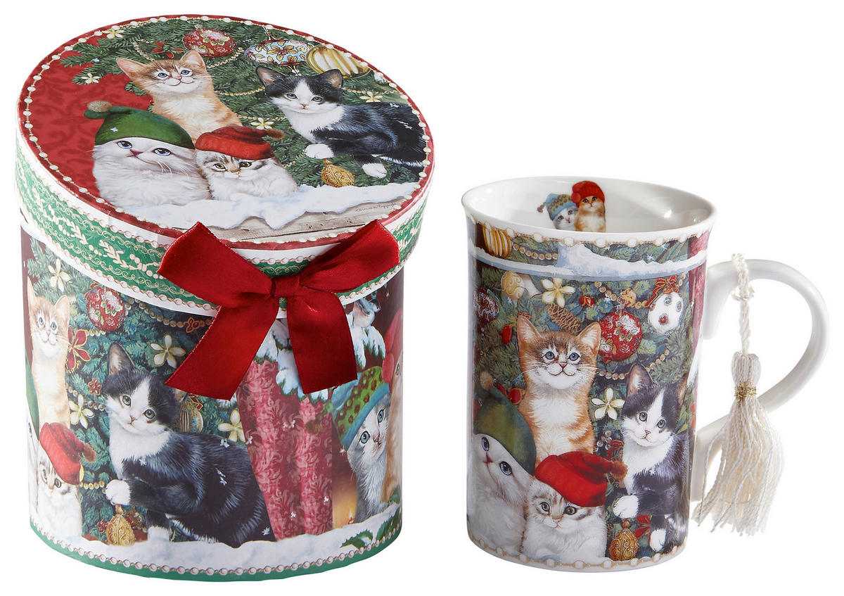 VELIKA ŠALICA ZA KAVU - višebojno, Lifestyle, keramika (0,32l) - X-Mas