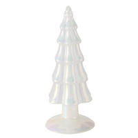 DEKOWEIHNACHTSBAUM - Weiß, LIFESTYLE, Glas (8/8/20,4cm)
