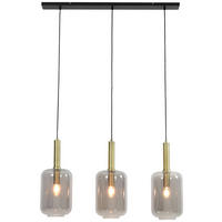 HÄNGELEUCHTE 100/22/32 cm   - Bronzefarben, Design, Glas (100/22/32cm) - Light & Living
