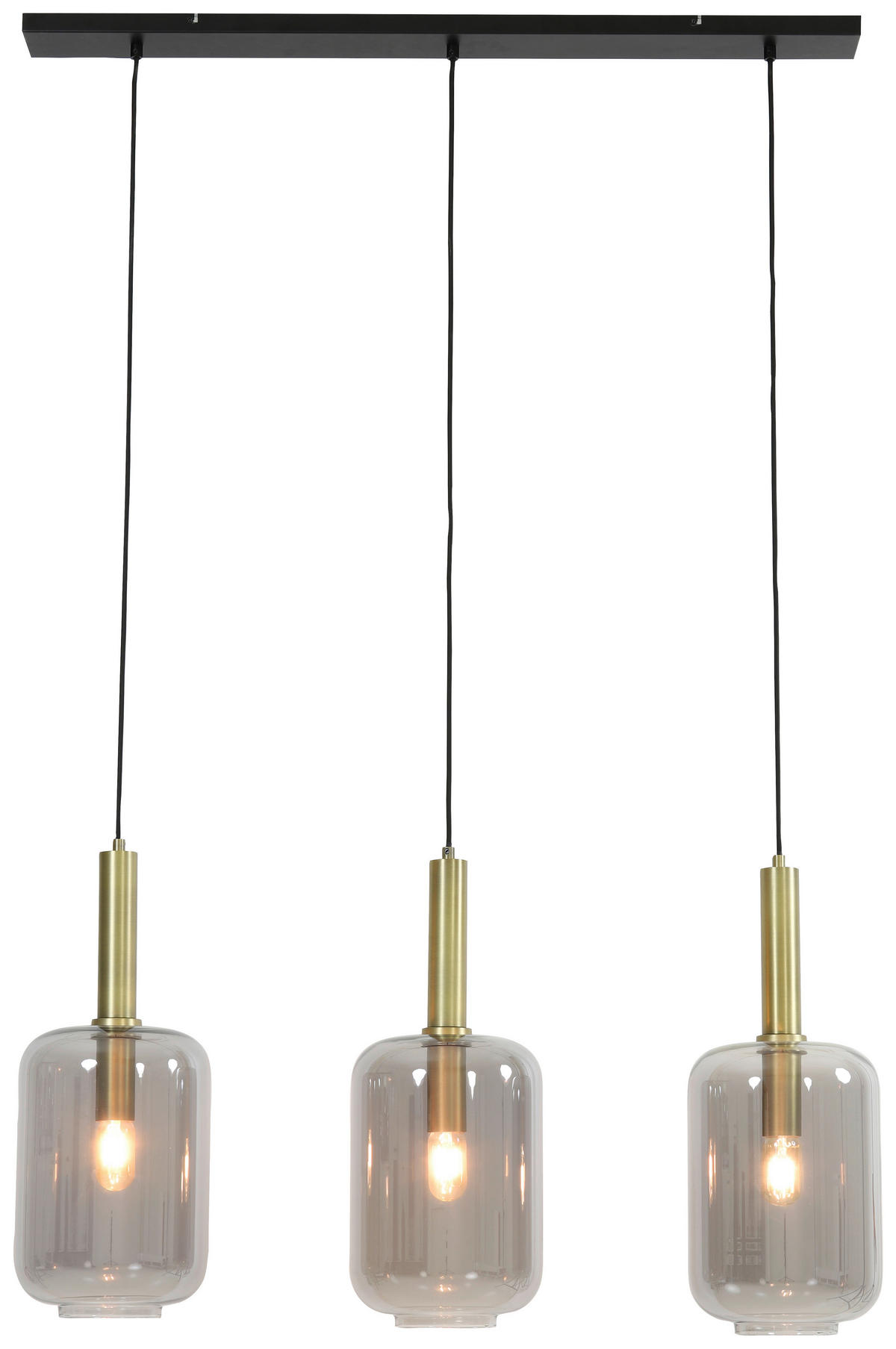 HÄNGELEUCHTE 100/22/32 cm   - Bronzefarben, Design, Glas (100/22/32cm) - Light & Living