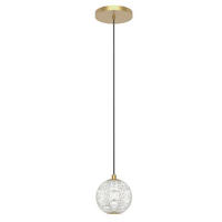 LED-HÄNGELEUCHTE Alora 12,1/11,7 cm   - Messingfarben, KONVENTIONELL, Kunststoff/Metall (12,1/11,7cm) - Elstead Lighting