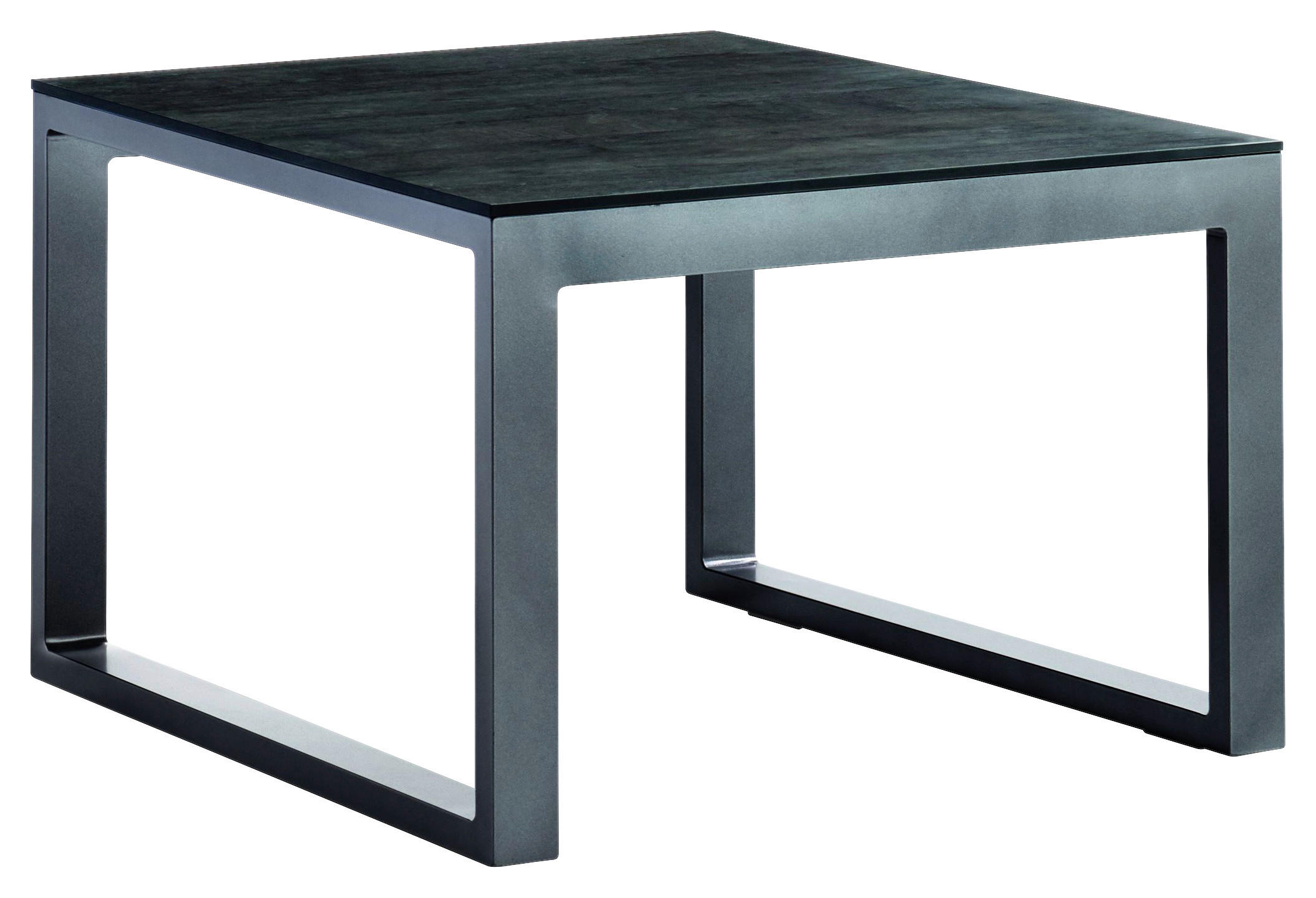 LOUNGETISCH 60/60/44 cm Metall  - Alufarben/Grau, Basics, Kunststoff/Metall (60/60/44cm) - Sieger