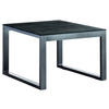 LOUNGETISCH 60/60/44 cm Metall  - Alufarben/Grau, Basics, Kunststoff/Metall (60/60/44cm) - Sieger