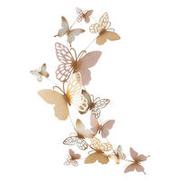 WANDDEKO  59.5/115/4 cm   - Goldfarben/Rosa, Basics, Metall (59.5/115/4cm)
