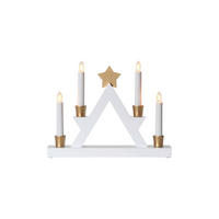 LED-DEKOLEUCHTE - Weiss/Goldfarben, Basics, Holz/Kunststoff (33/6/26cm) - Eglo