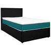 BOXBETT 120/200 cm  in Schwarz, Türkis  - Türkis/Schwarz, KONVENTIONELL, Holz/Holzwerkstoff (120/200cm) - MID.YOU