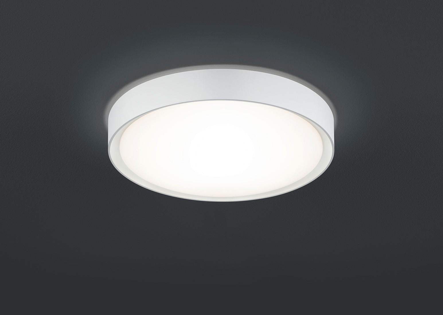 BADEZIMMER-DECKENLEUCHTE 18 W  33,0/9,0 cm    - Weiß, KONVENTIONELL, Kunststoff/Metall (33,0/9,0cm) - Trio Leuchten