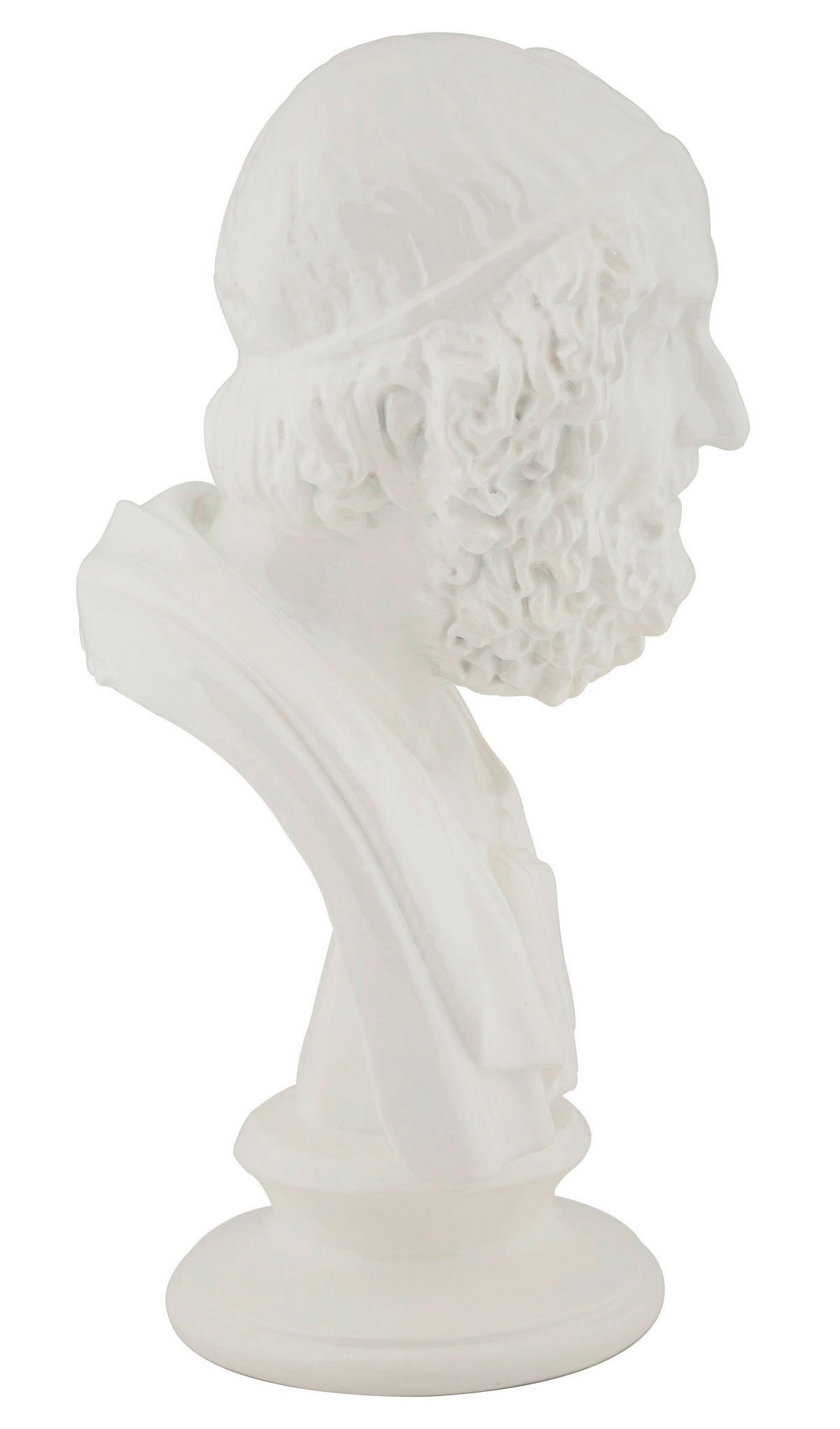 SKULPTUR - Weiß, Basics, Kunststoff (12.9/25/12.5cm)