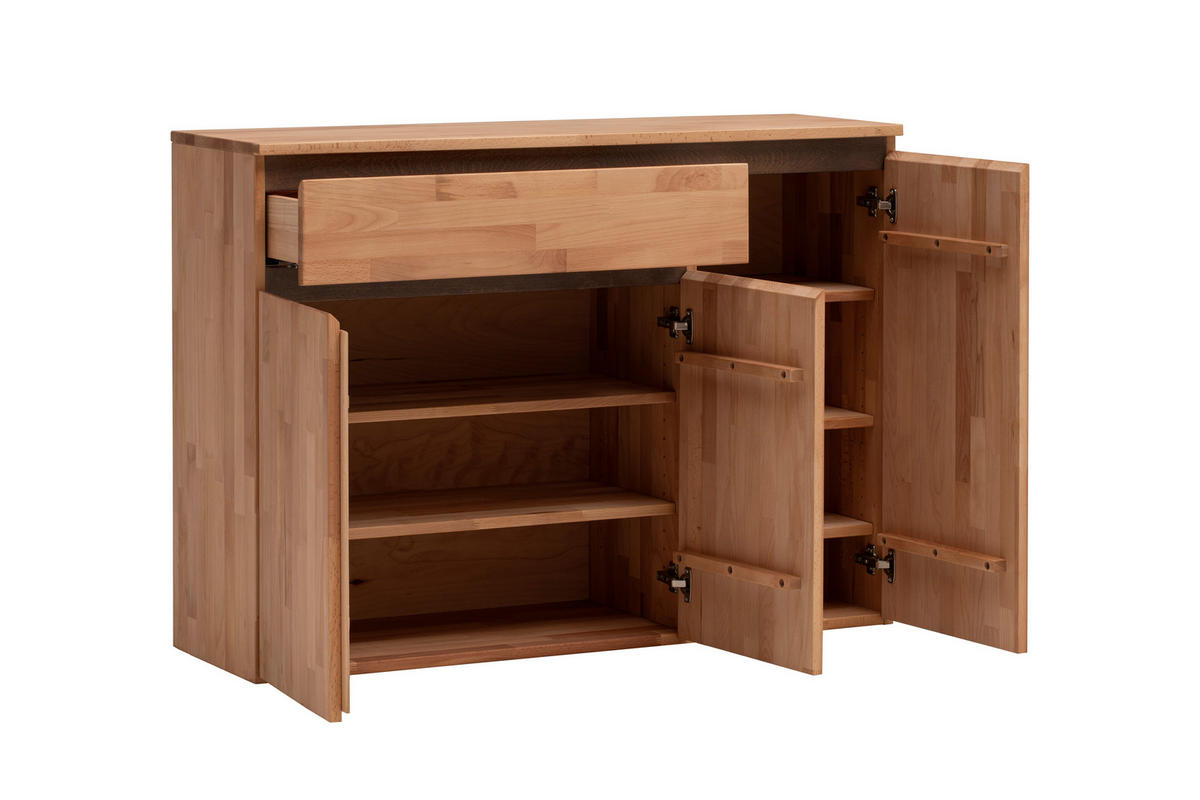 SIDEBOARD  120/88/39 cm 1 Schublade(n)  - Kernbuche, Natur, Holz (120/88/39cm) - Linea Natura