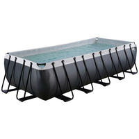 EXIT POOL BLACK 540X250 540/250/122 cm  - Schwarz, KONVENTIONELL, Metall (540/250/122cm) - EXIT Toys
