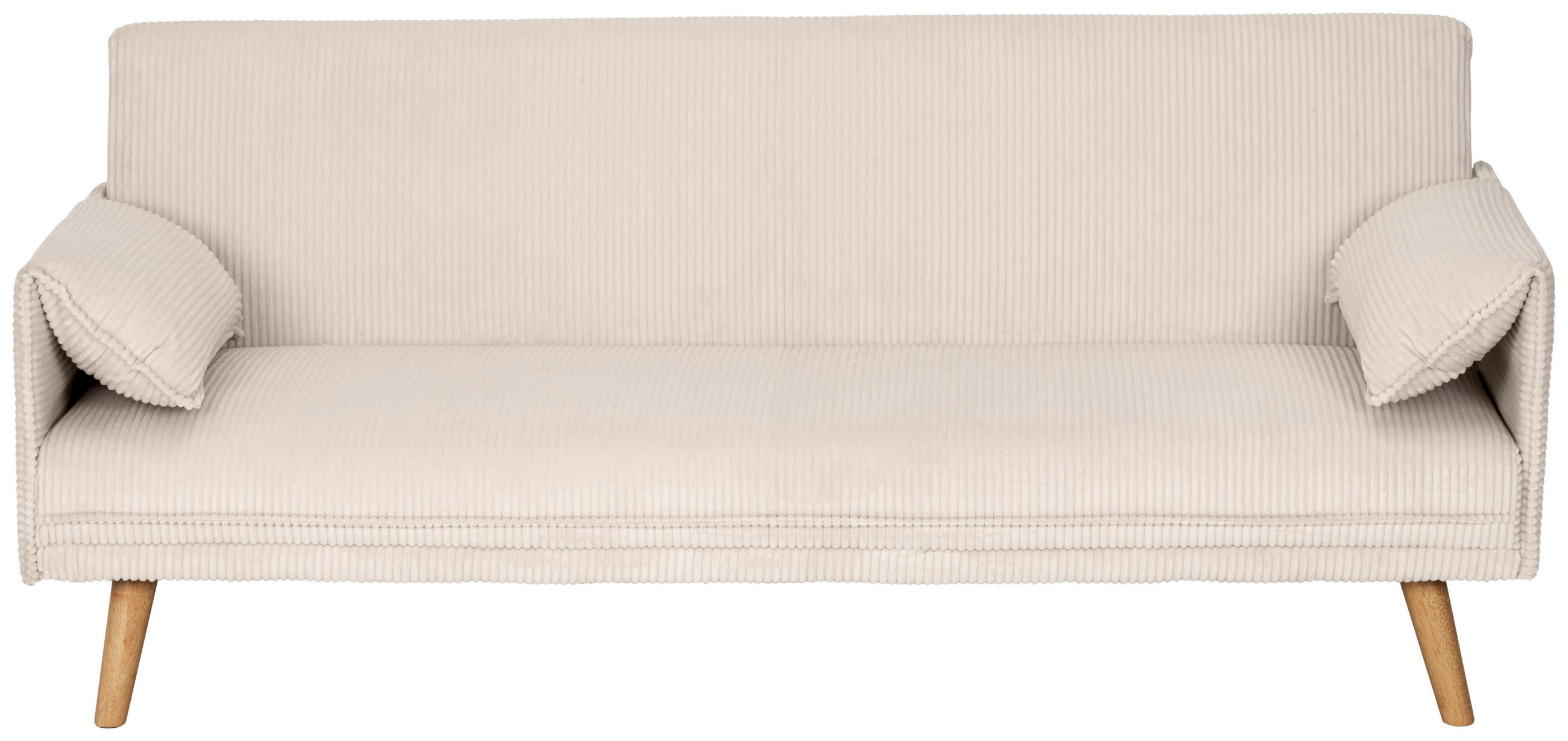 SCHLAFSOFA Textil Creme  - Creme/Naturfarben, Design, Holz/Textil (193/81/92cm) - Livetastic