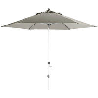 SONNENSCHIRM 280 cm Hellgrau  - Silberfarben/Hellgrau, Basics, Textil/Metall (280/280cm) - Doppler