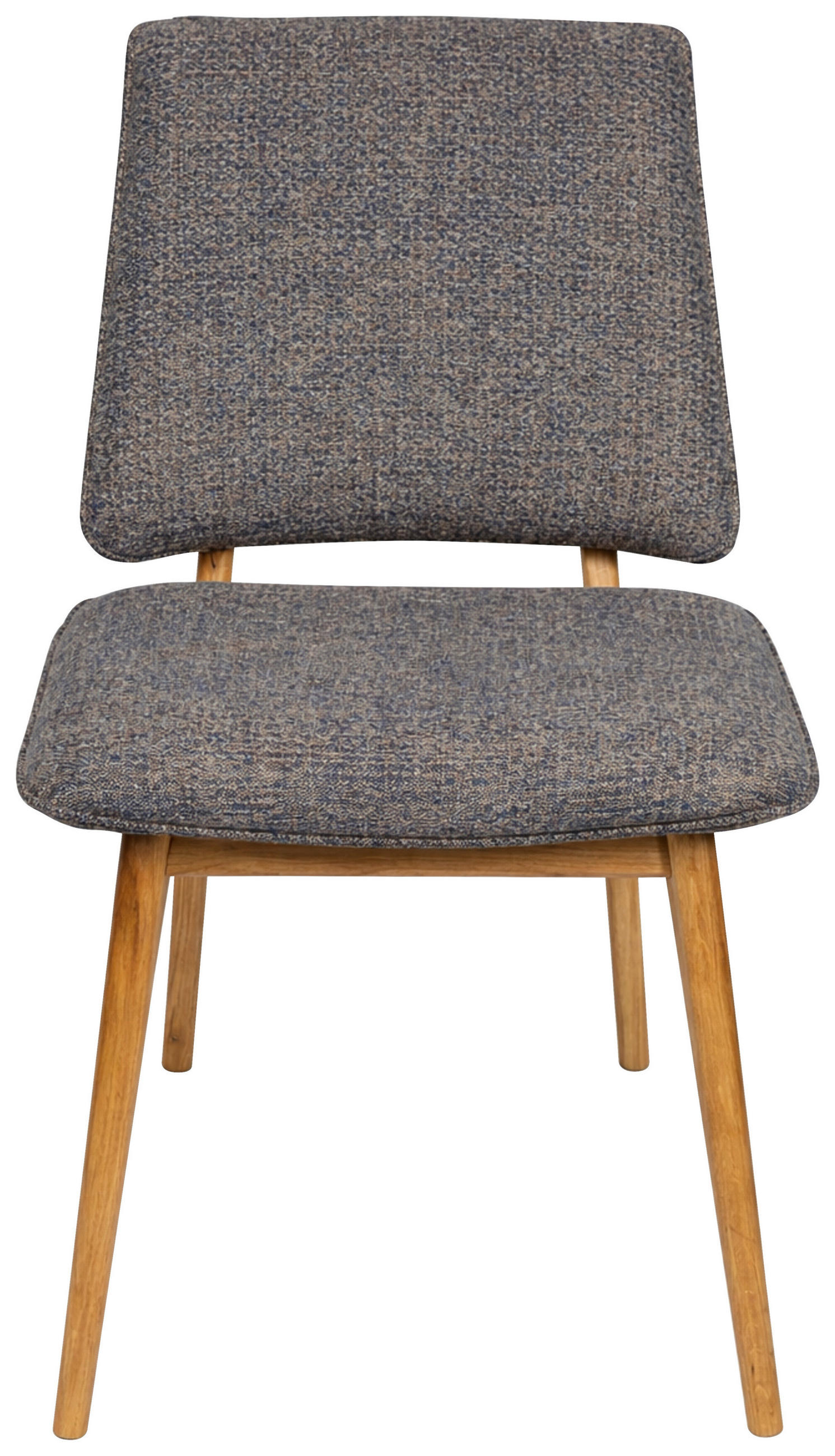 STUHL  Stoffauswahl Webstoff  - Blau/Eichefarben, MODERN, Holz/Textil (48/89,5/60cm) - Carryhome