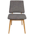 STUHL  Stoffauswahl Webstoff  Blau, Eichefarben  - Blau/Eichefarben, MODERN, Holz/Textil (48/89,5/60cm) - Carryhome
