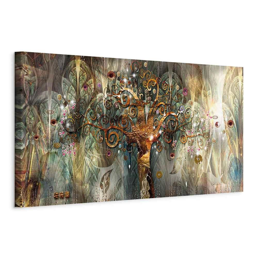 artgeist LEINWANDBILD, abstraktní, stromy, 120/40/1.2 cm