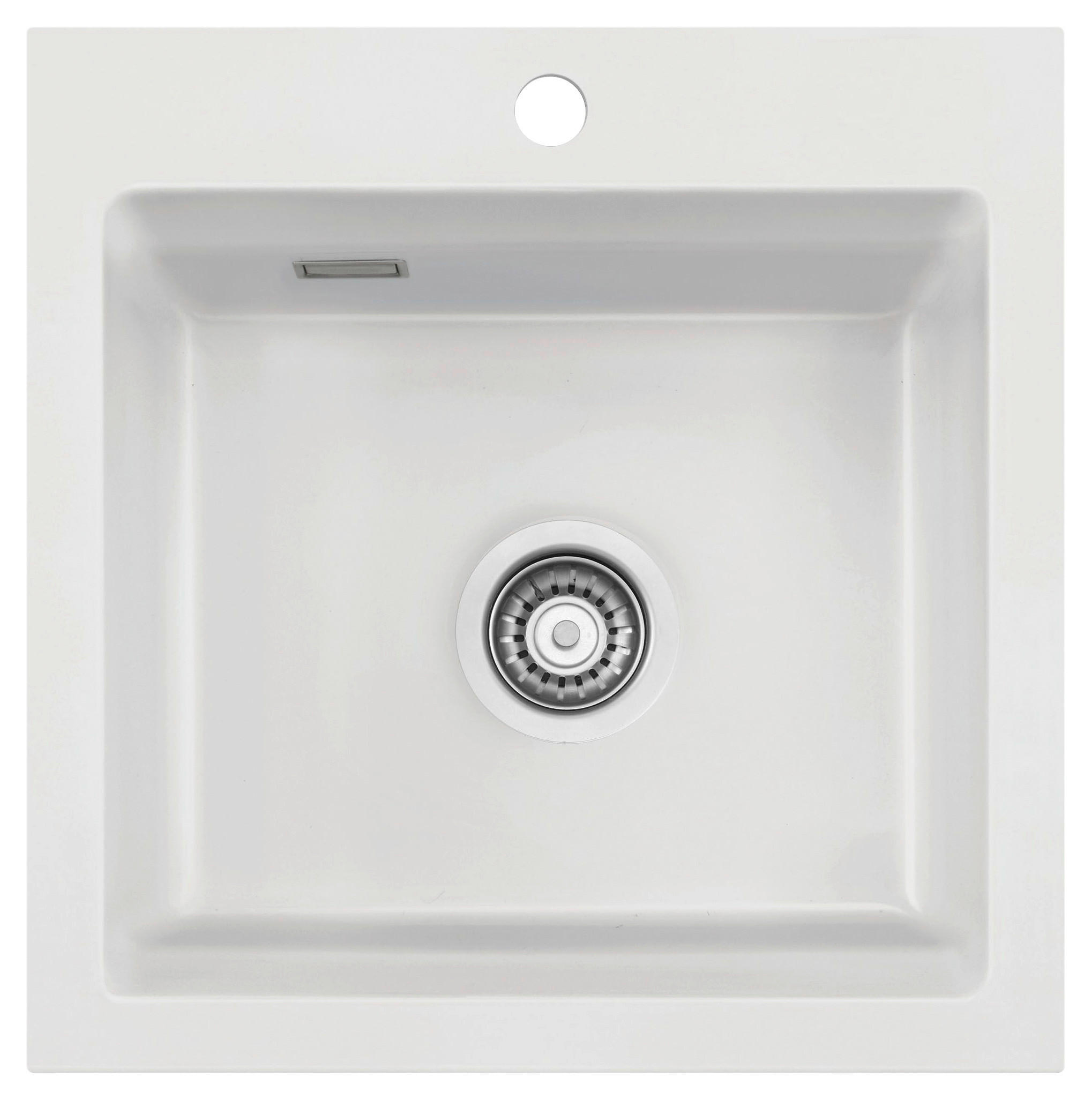 SPÜLE Kara 51 / 50030113  - Weiß, Basics, Keramik (51/20/51cm) - Systemceram