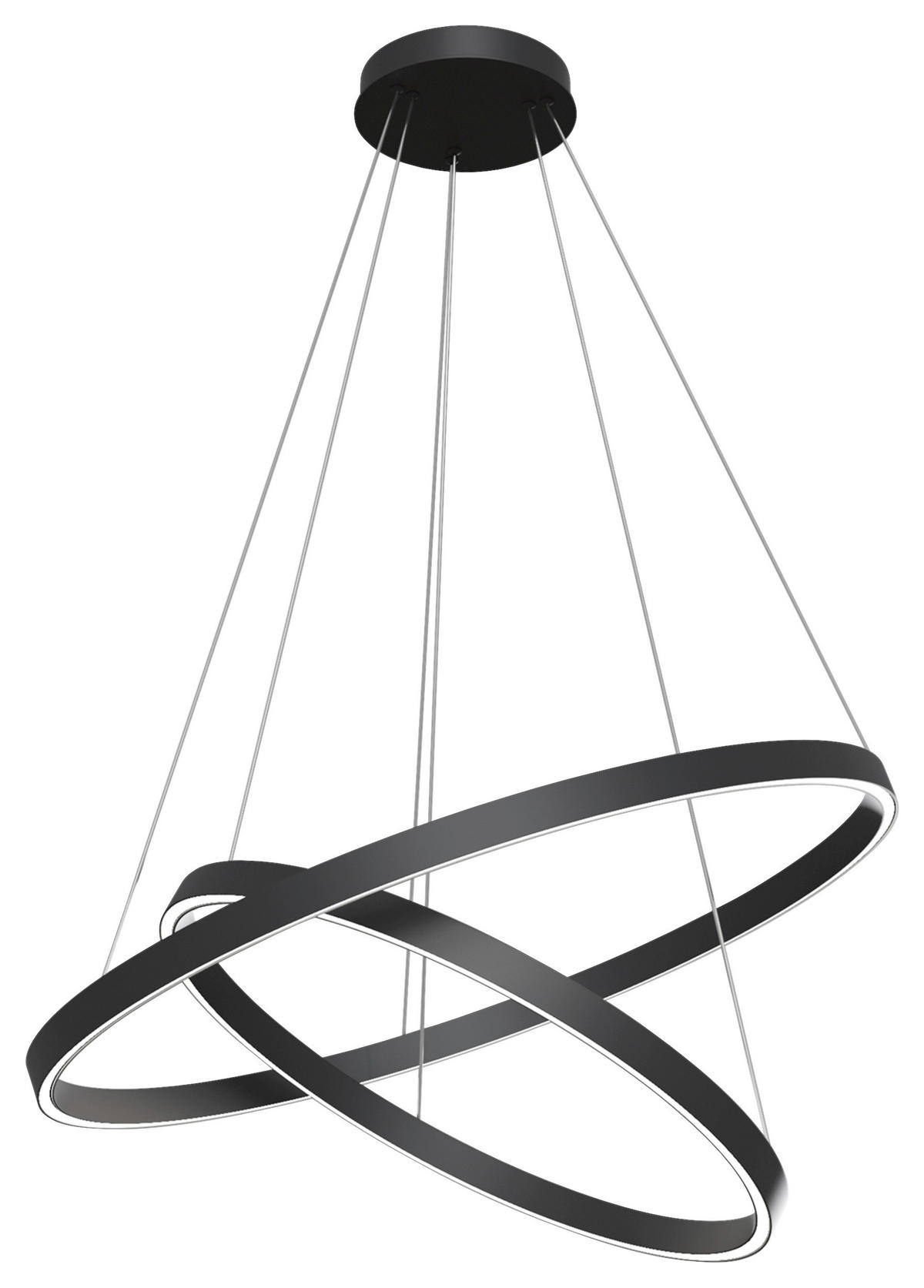PENDELLEUCHTE  80/100/80 cm   - Schwarz, Basics, Metall (80/100/80cm) - MAYTONI