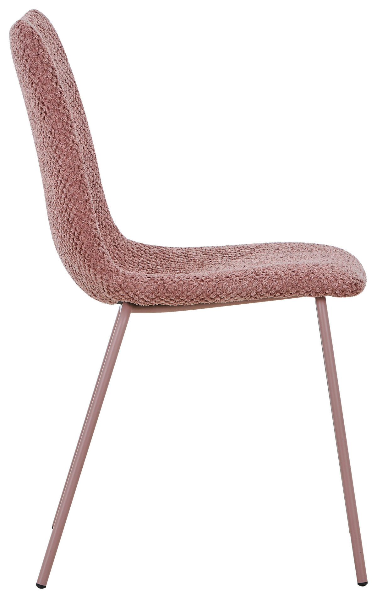 STUHL Webstoff Rosa  - Rosa, Design, Textil/Metall (45/86,5/57cm) - home24