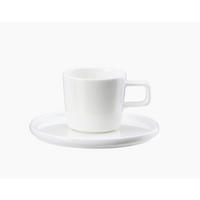 ESPRESSOTASSE MIT UNTERTASSE A TABLE OCO 80 ml  - Weiß, Basics, Keramik (5,8/5,8cm) - ASA