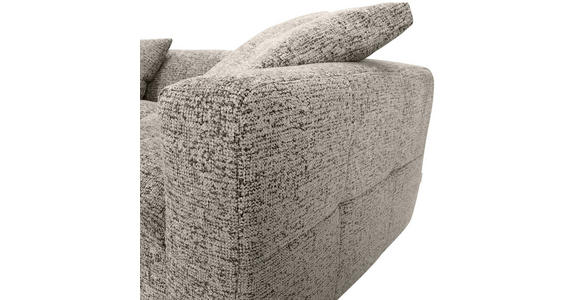ECKSOFA Braun  inkl. Zierkissen, Rückenkissen, Rücken echt  - Schwarz/Braun, KONVENTIONELL, Kunststoff/Textil (170/276cm) - Carryhome