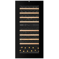 WEINKÜHLSCHRANK DXB-65.154DB.TO  - Schwarz, Basics, Glas/Holz (59,5/123,1/57,1cm)
