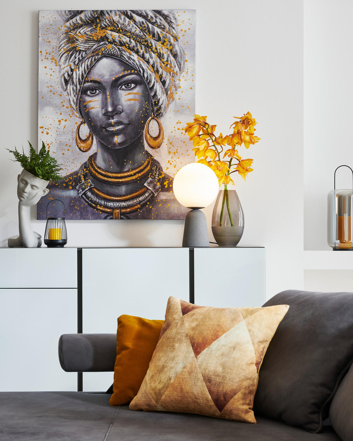 VAS 20 cm  - grå, Basics, glas (17/15/20cm)