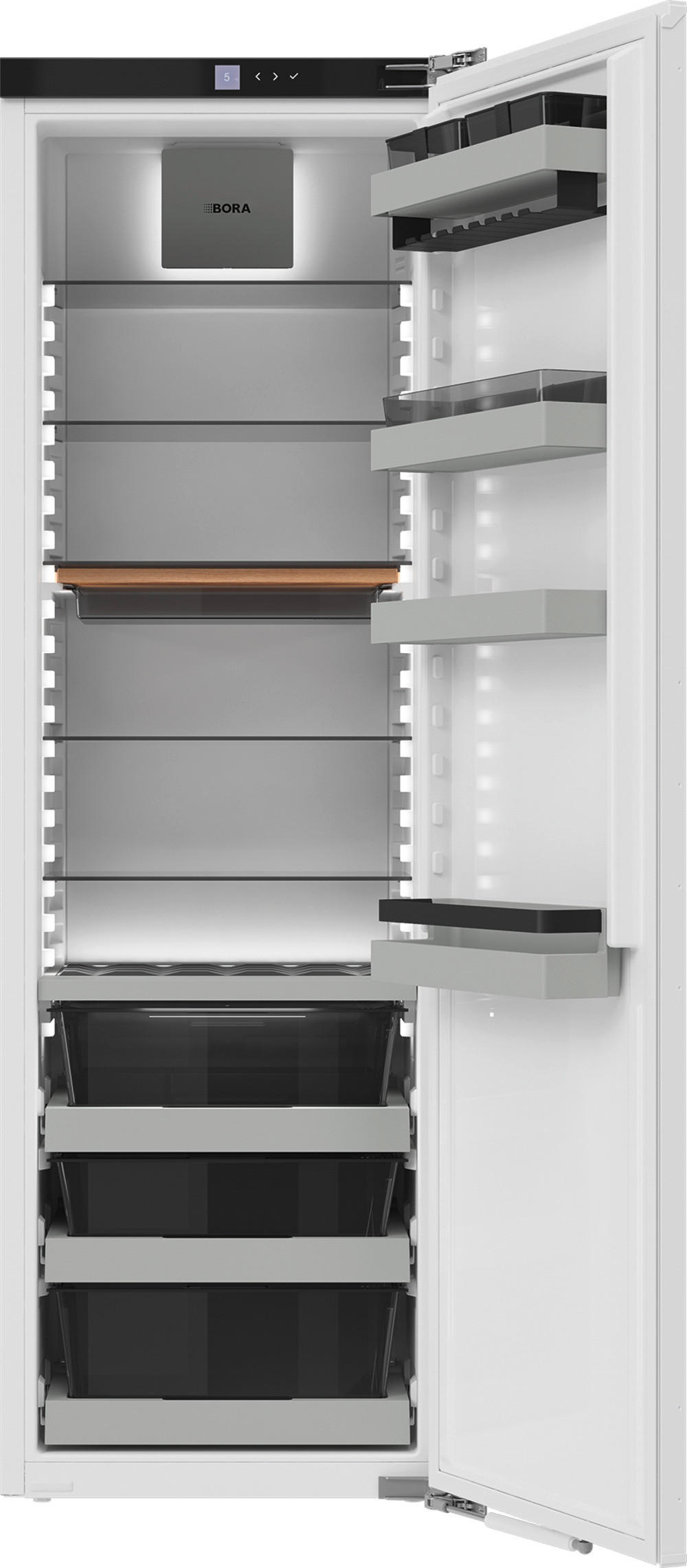 KÜHLSCHRANK 55,9/177/54,6 cm C178KS2  - Weiß, Basics, Glas/Kunststoff (55,9/177/54,6cm) - Bora