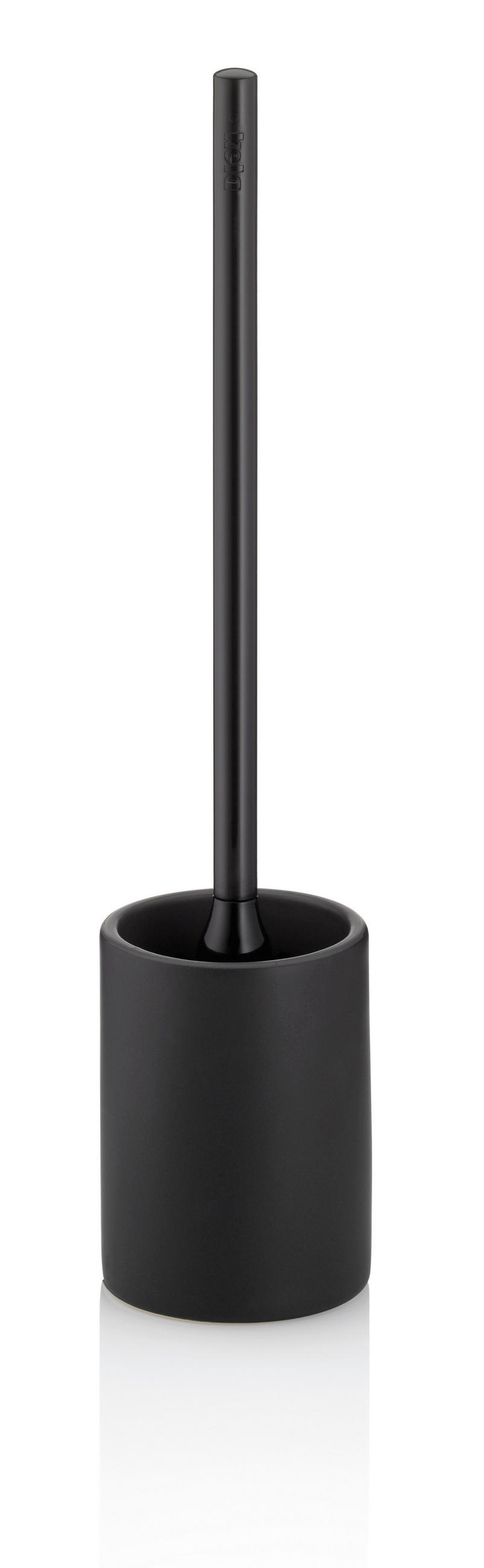 WC-BÜRSTENGARNITUR - Schwarz, Basics, Keramik/Kunststoff (10,5/44,5cm) - Kela