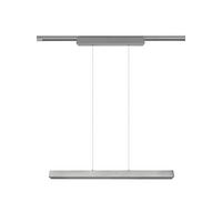 SCHIENENSYSTEM-HÄNGELEUCHTE - Nickelfarben, Design, Metall (90/180/5cm) - Trio Leuchten