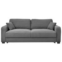 SCHLAFSOFA in Cord Anthrazit  - Anthrazit/Schwarz, Konventionell, Kunststoff/Textil (235/89/92cm) - MID.YOU